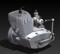 W2A SHL M11 Polish motorcycle Engine 2T
