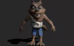 Werewolf Low-poly  3D model