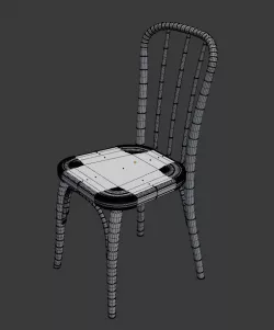 Wooden Chair 3D model