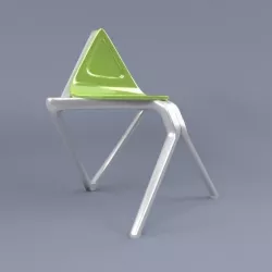 Yoga chair design concept 3D model