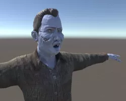 Zombie Male Low-poly  3D model