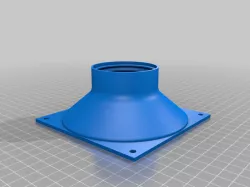 120mm PC Fan to Air Pipe Adapter (for Bedsheet Scuba)