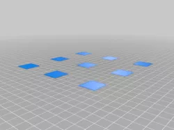 190 x 190 Bed Leveling Calibration Test Object (Parametric)