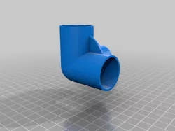 3 way elbow for joining PVC pipe