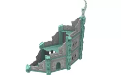 4x9x9" Dark elves Building free sample for wargame