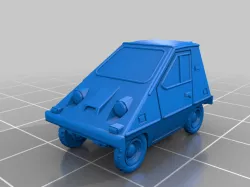 Cheese Wedge Electric Car easy print
