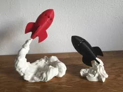Cosmos Retro Rocket - hollow