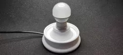 E14 lighting socket base for spherical lithophane