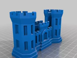 Engineer Castle Business Card Holder