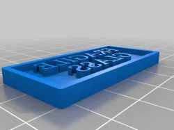 Fragile Glass Stamp with Exchangeable Text