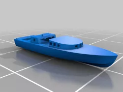 French motorboat - Scales 1:400 and 1:700