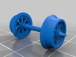 HO scale 33" Spoked Wheelset