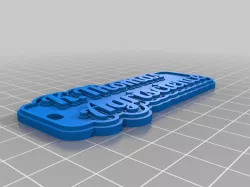 My Customized Multiline Tag or Keychain