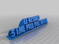 My Customized Sweeping 2-line name plate3