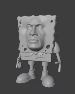 Rockbob Squarepants (Spongebob + The Rock)