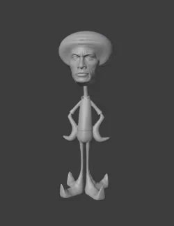 Rockward (Squidward + The Rock)