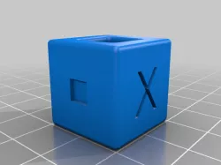 Scale/Flowrate Calibration Cube