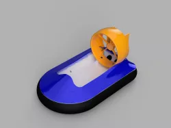 Single Rotoer RC Hovercraft