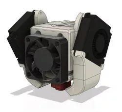 "Ugly duckling" V6 print head with dual 4010 radial fans and 4010 axial fan for NoName