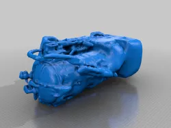 water pumping car for drainage 3d scan