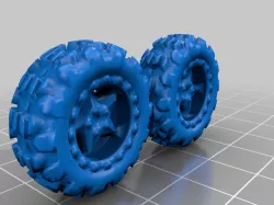 2X 25mm RockShock Wheel 10mm wide