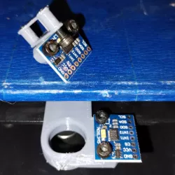 Ai3M (Anycubic i3 Mega) Bed Handle (Remix) with ADXL345 Accelerometer Mount for Klipper