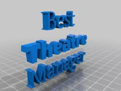 Best Theatre Manager trophy base