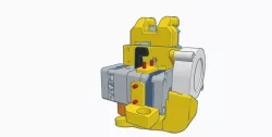 Biqu H2 extruder and hermit crab mount