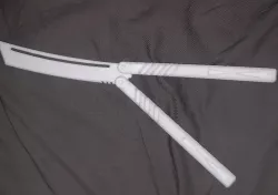 butterfly knife (no screw)