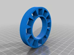 Circular Halbach Array 6 pole (12 magnets) for 10mm cube magnets