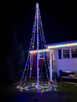 Flagpole Christmas Light Hoist
