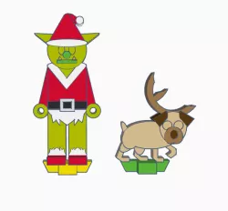 Flatminis Continued - The Grinch and Max
