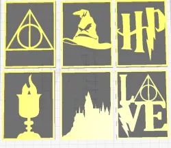 Harry Potter : Panels for Lantern 