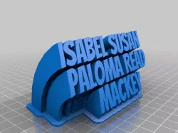 Isabel Custom name plate