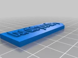 My Customized Customized Simple Name Fob