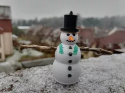 Snowman Christmas tree ornament