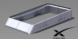 Starlink Flat Mount Socket for Rectangular Dishy