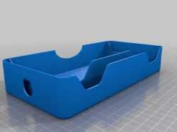 Tesla style EDC box for my desk with charging hole 