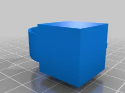 torture cube 3d printer test with overhang text and side accuracy