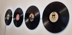Wall mount for vinyl records
