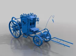 wooden drawn cart