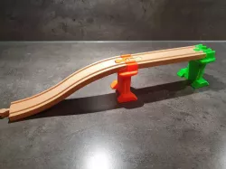 Wooden train bridge column compatible to older IKEA set