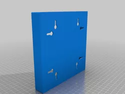 16x16 LED matrix grid with diffuser and one-part frame (with hole for panel mount DC power adapter)