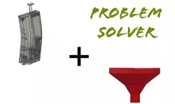 Airsoft speedloader funnel - big