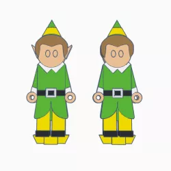Flatminis Continued - Buddy the Elf