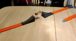 Hot Wheels jump and landing ramp