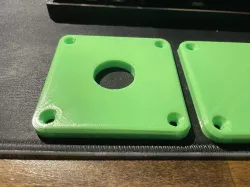 Jeep Gladiator bed inverter hole cover with 1.125" hole