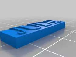 Jude name plate