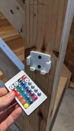 Led remote holder