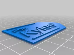 My Customized Gift tag with snowflake kylee